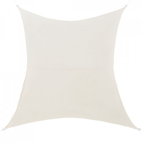 Voile toile d'ombrage de protection polyester polyuréthane 2 x 3 m beige 