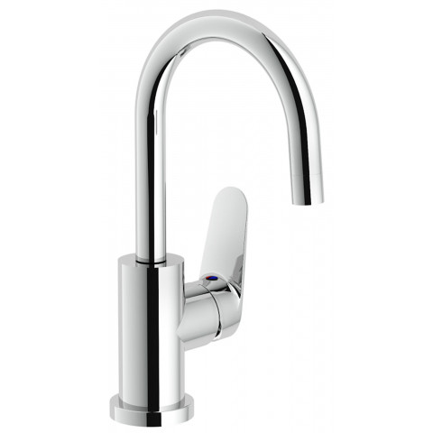 Mitigeur lavabo BLUES bec haut - Chromé