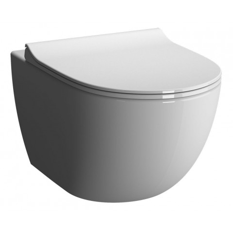 Cuvette de wc suspendue sento compact sans bride - couleur : blanc