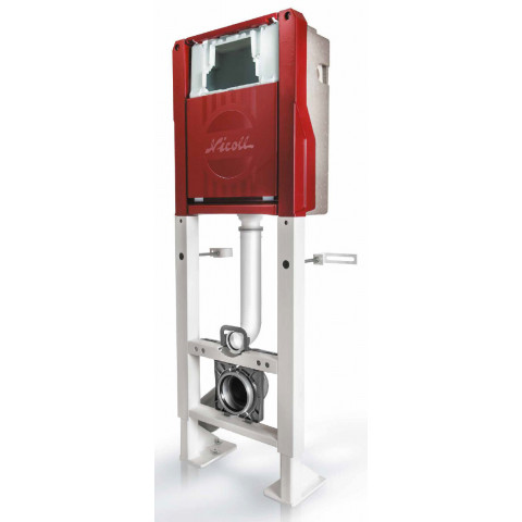 nicoll support pour wc auto portant polymere et acier wbs2p happy support distriartisan