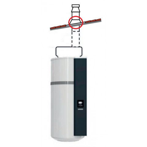 Terminal solin noir THERMOR toit plat - 354639
