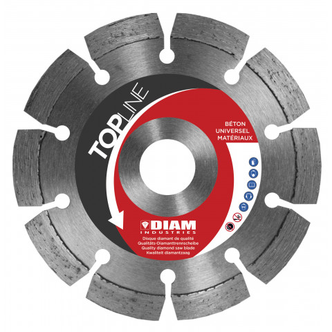 Disque diamant ø150/22.23 beton - universel materiaux