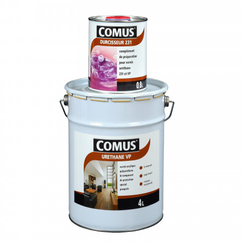 Urethane vp  (b+d) - satine 1,2l - vernis acrylique de protection spécial parquets - comus