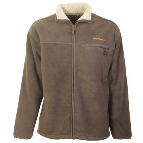 Veste polaire marron doublée double face - bosseur - no terre - Taille au choix