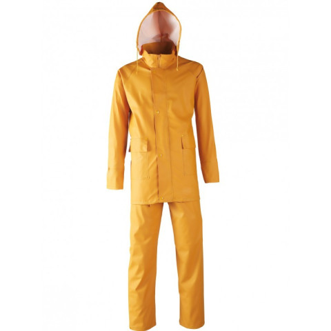 Ensemble de pluie pu/pvc jaune singer - taille xl - vplocean04