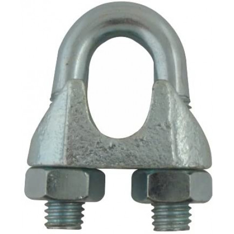 Serre-câble étrier standard acier zingué Ø6 mm VISO - SER6E