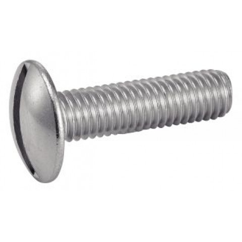 Boîte 100 vis métaux tête ronde large poelier fendue inox a2 acton - 5 x 60 mm - 622125x60