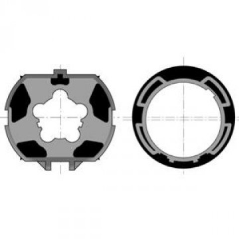 Roue + couronne zf 80 (d60)