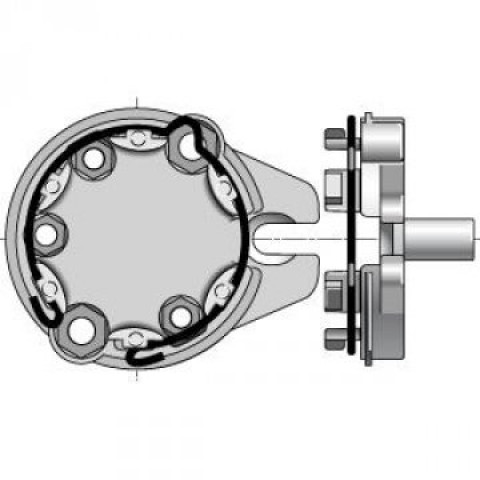 Support moteur d50/d60 pour stores avec pion de 20mm