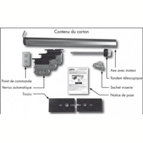 Kit motorisation bubendorff radio r bloc lg 3000