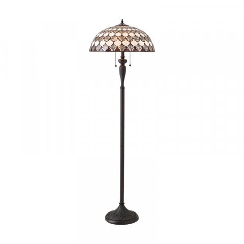 Lampadaire missori, verre et résine