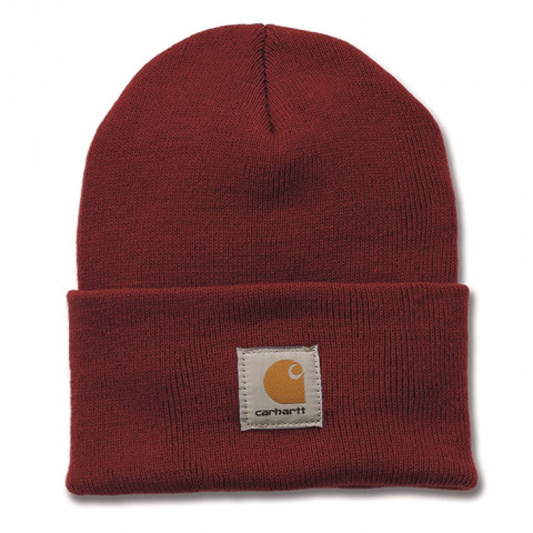 Bonnet poly-acrylique rouge foncé tu carhartt s1a18608