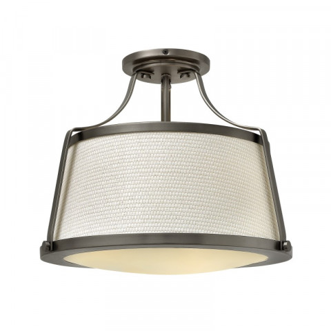 Plafonnier charlotte, nickel antique