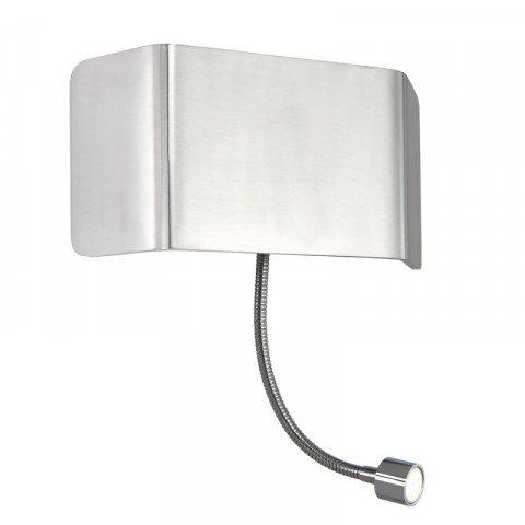 Applique verona avec liseuse, aluminium