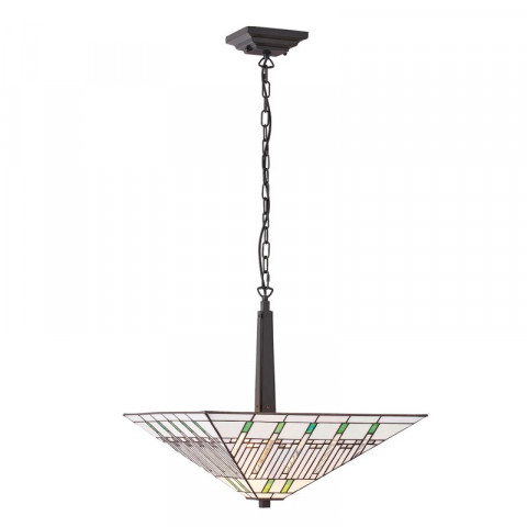 Suspension 50 cm mission, verre et métal