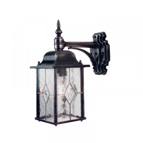 Applique wexford 37 cm, noir / argent