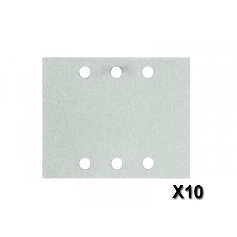 Lot de 10 Feuilles abrasives Best for Paint 115x140mm 6 Trous Gr 40 BOSCH 2608607449