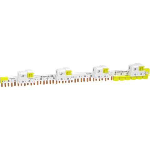 Acti9 idt40 - peigne avec connecteur - 1p+n - 24 modules de 18mm - 63a (a9xpp624)