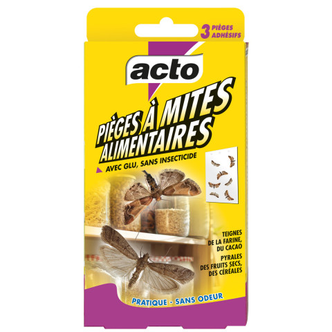 Acto - Acto pièges à mites alimentaires - piège sans odeur et sans  insecticide - Distriartisan