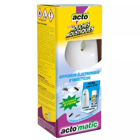 Acto'matic  diffuseur électronique : la solution ultime contre mouches et moustiques