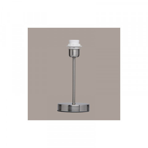Lampe de table argentée megapolis 1 ampoule 28 cm
