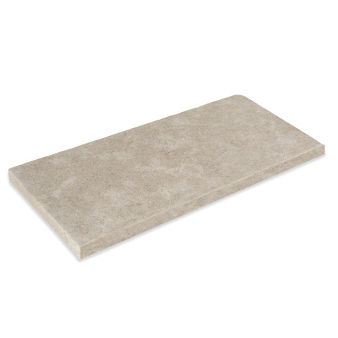 Margelle de piscine 60x30x3cm pierre egypte beige bord droit