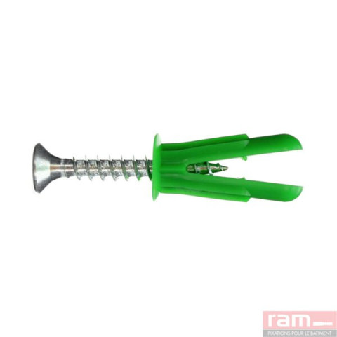 Boite de 150 chevilles AGGRIP multi-matériaux 2-5 avec vis 4x30 - 91824