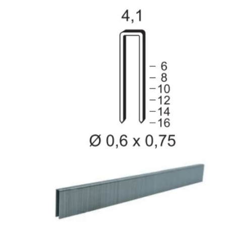 Agrafes TK Stanox - Boite de 20 000 pièces - Longueur au choix