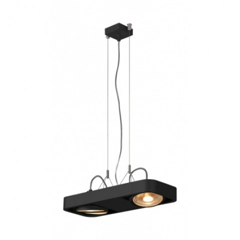 Aixlight r2 duo led qpar111, 111mm, suspension, arrondie, noir