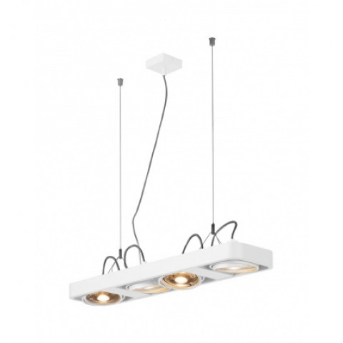 Aixlight r2 long led qpar111, 111mm, suspension, arrondie, blanc