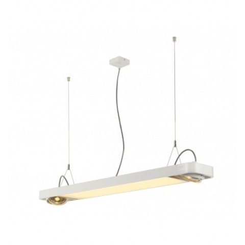 Aixlight r2 office led, susp, blanc, led + 2xes111, max. 75w, 122,5cm