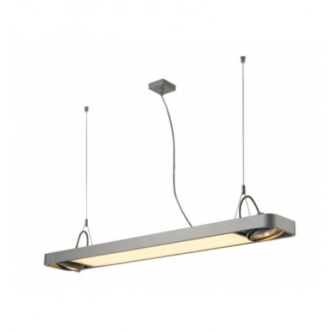 Aixlight r2 office led, susp, gris arg, led 2xes111, max. 75w, 122,5cm