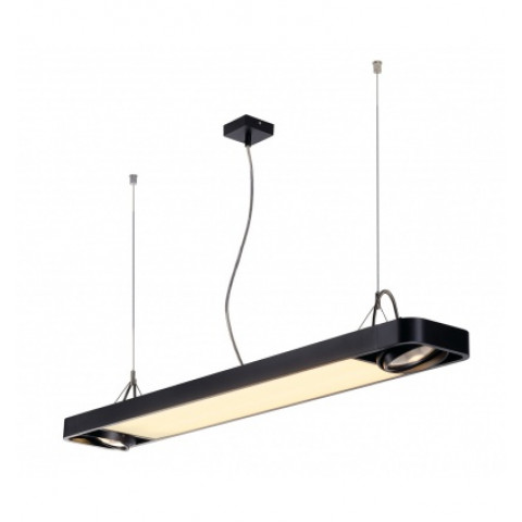 Aixlight r2 office led, susp, noir, led + 2xes111, max. 75w, 122,5cm