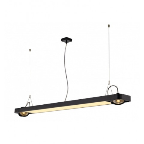 Aixlight r2 office led, susp, noir, led + 2xes111, max. 75w, 153cm