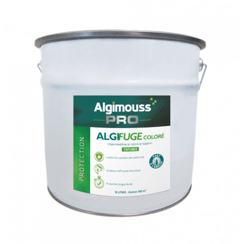 Algifuge coloré imperméabilisant rénovant pour toitures 15 L (coloris au choix)