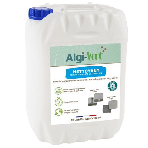 ALGI VERT Nettoyant toiture, façade et terrasse 20 L - 198002