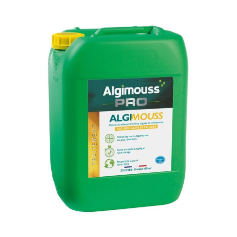 Algimouss Traitement curatif et préventif toiture murs et façades 20 L - 001010