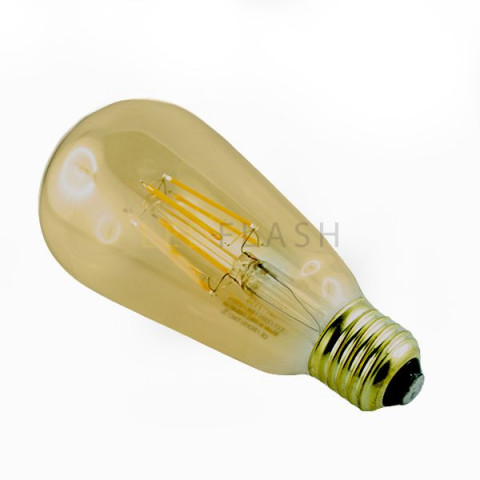 Ampoule led E27 filament ST64 8 watt (eq. 70 watt) - Couleur eclairage - Blanc chaud 2700°K