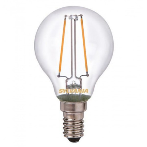 Ampoule led E14 filament 2 watt (eq. 25 watt) - Couleur eclairage - Blanc chaud 2700°K