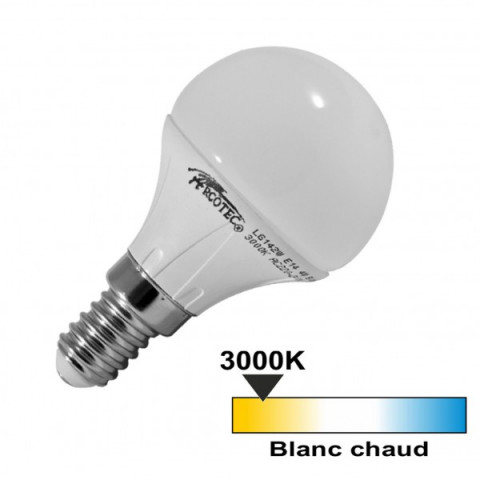Ampoule led E14 4 watt (eq. 30 watt) - Couleur eclairage - Blanc chaud 3000°K