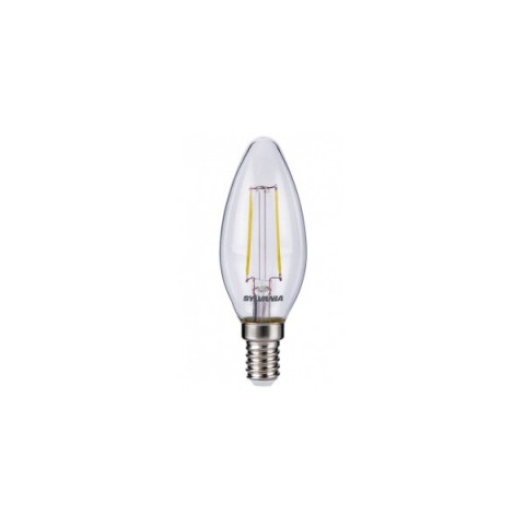 Ampoule led E14 filament flamme 2 watt (eq. 25 watt) - Couleur eclairage - Blanc chaud 2700°K