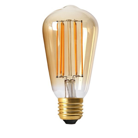 Ampoule led EDISON ST64 filament E27 dimmable 4 watt (eq. 30 watt) ambré - Finition - Ambré