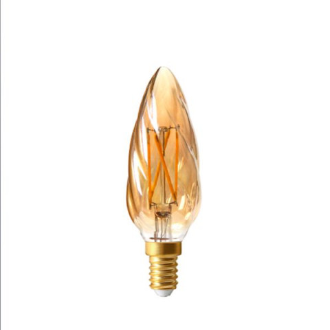 Ampoule led filament E14 4 watt Dimmable (eq. 30 watt) - Finition - Ambré