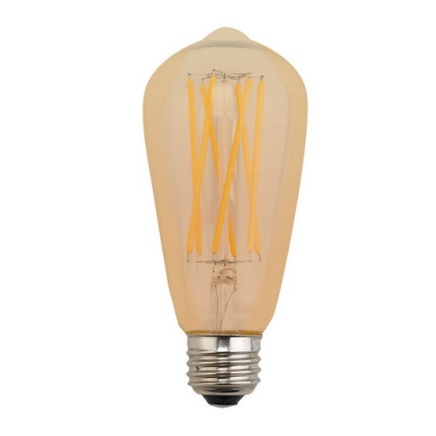 Ampoule led filament E27 7,5 watt Ambré (eq. 90 watt) Dimmable - Couleur eclairage - Blanc chaud 3000°K