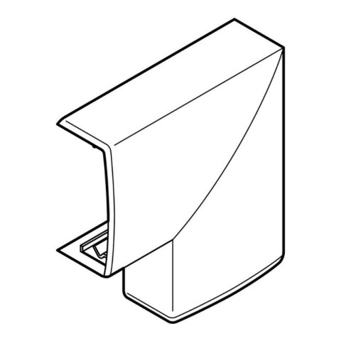 Angle plat pour moulure keva 32x15mm blanc artic (11544)