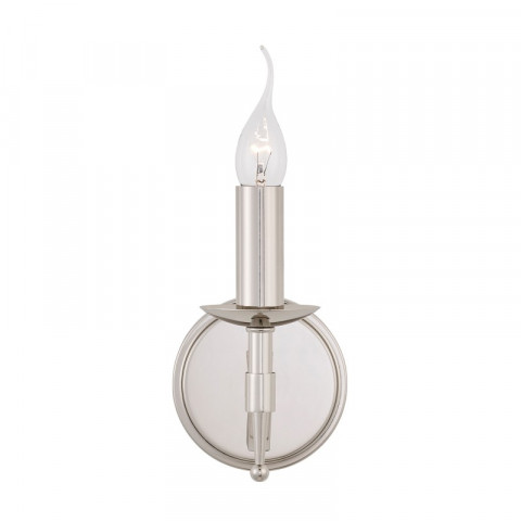 Applique 1 ampoule stanford, nickel