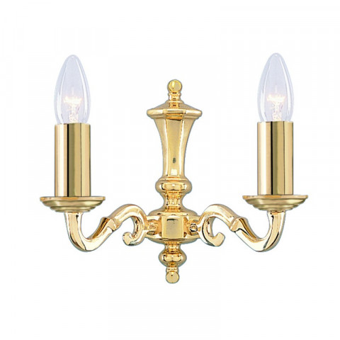 Applique 2 ampoules séville, en laiton antique