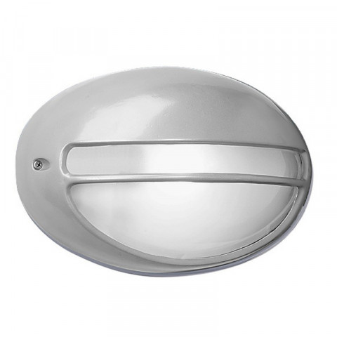 Applique 32 cm zeus, aluminium et polycarbonate, gris