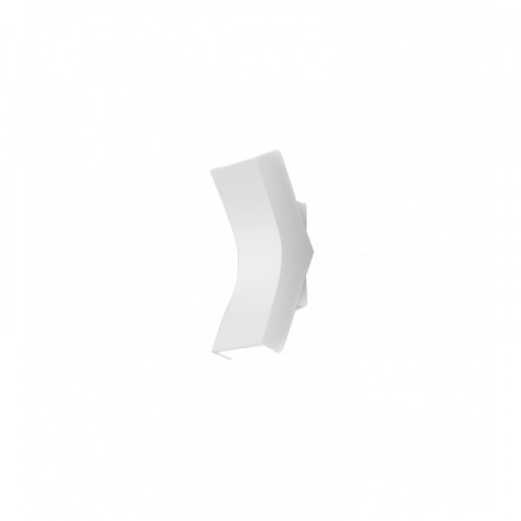 Applique bend, aluminium et ppma, laqué blanc