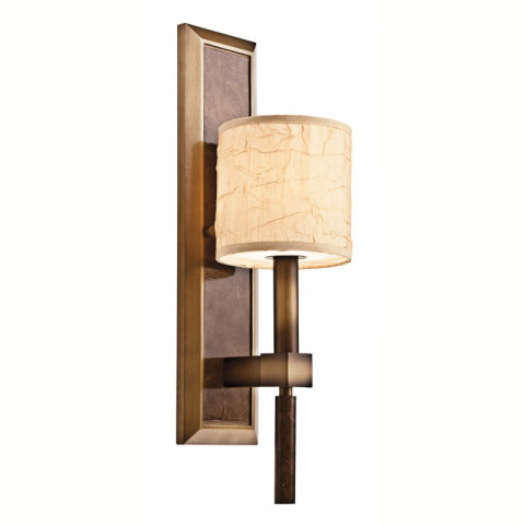 Applique celestial, bronze et verre satiné, 1 ampoule